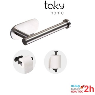 Giá - Móc Inox Treo Cuộn Giấy Vệ Sinh Trong Toilet Cao Cấp, Dán Tường Siêu Chắc, Không Khoan Tường. TakyHome 4075