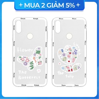 Ốp lưng vsmart joy 3/joy 4/bee 3/...dẻo trong in hình hoa bướm viền