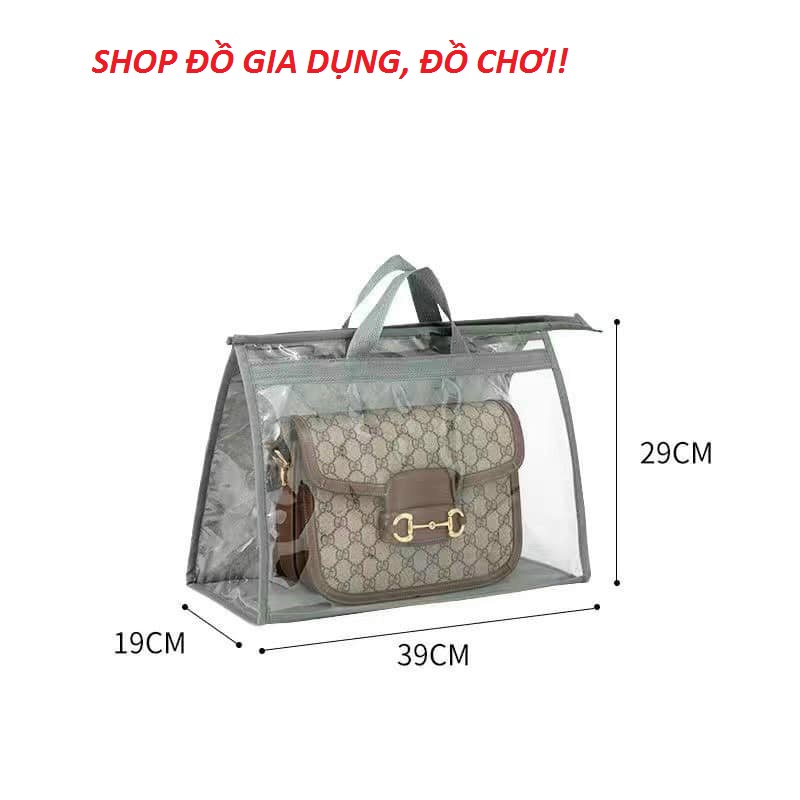 Combo set 2 túi đựng túi xách trong suốt