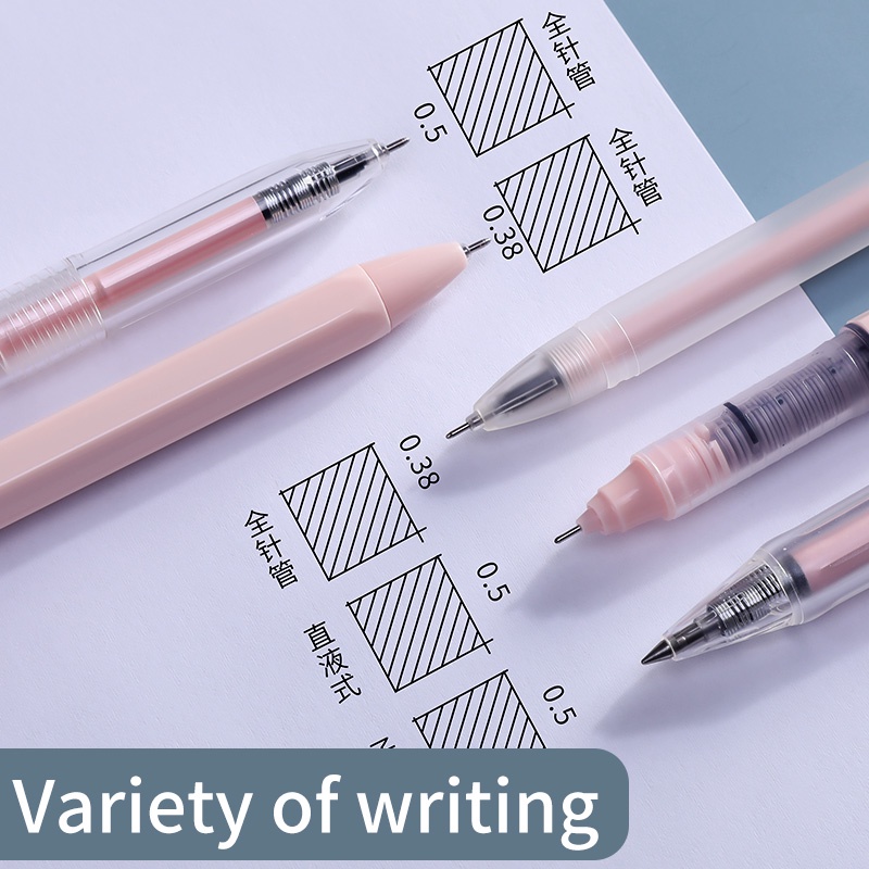 Set 8 Bút Bi Ngòi 0.5mm Mực Đen Xinh Xắn