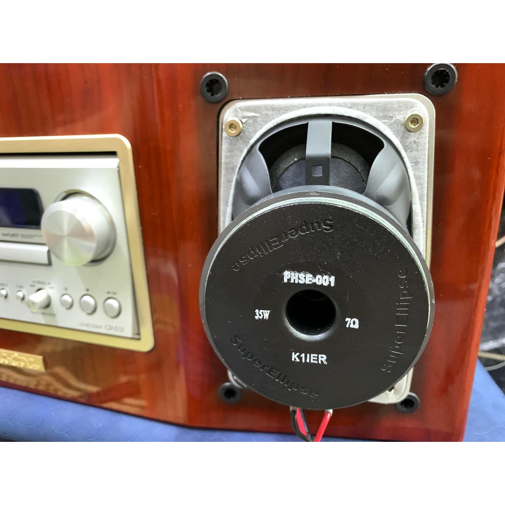 ONKYO CR-515 kết hợp loa toàn dải Độ thùng gỗ từ bên Nhật