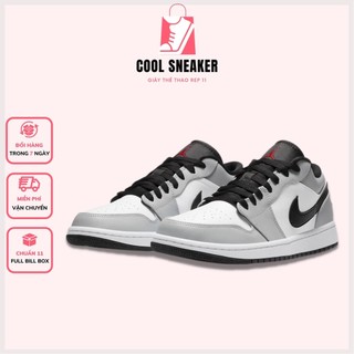 Giày thể thao sneaker 𝗝𝗼𝗿𝗱𝗮𝗻 thấp cổ màu ghi xám - giày jordan cổ thấp nam nữ jd1 low ghi xám full box