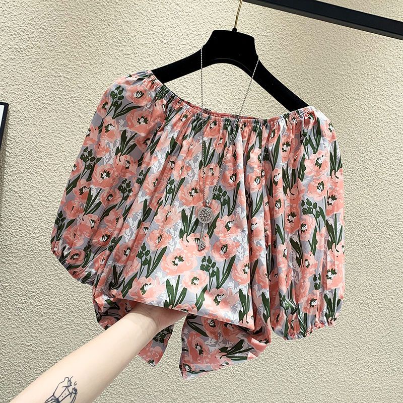 Áo Voan Hoa Trễ Vai Thời Trang Dành Cho Nữ