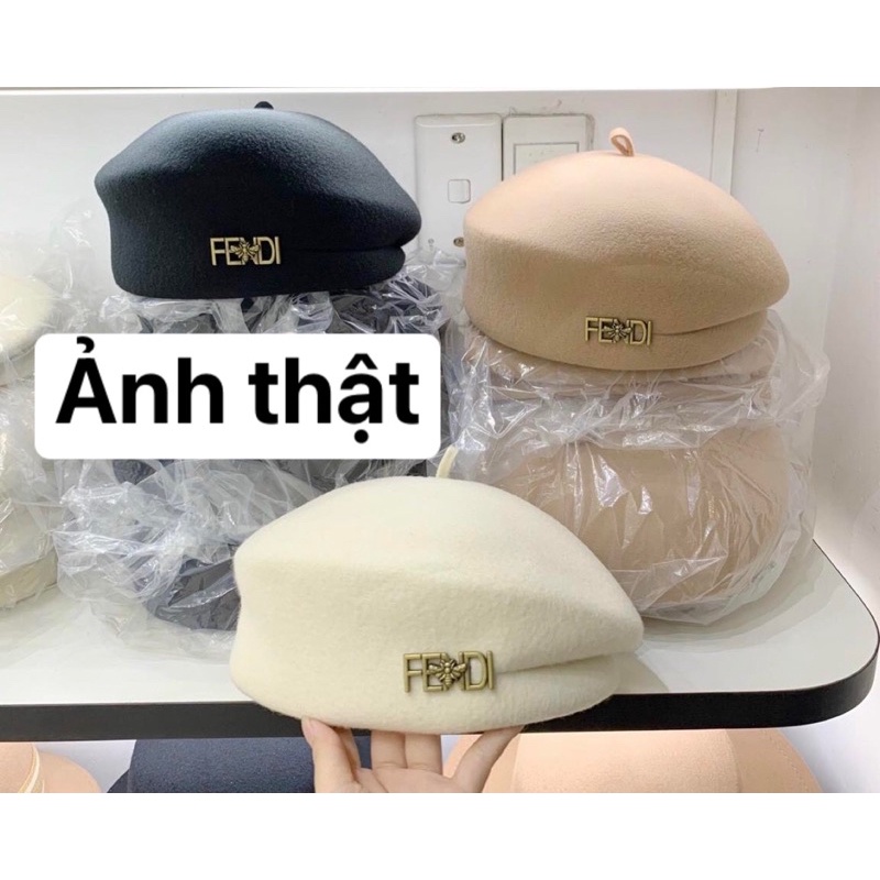 Mũ nồi dạ fendi mai phương bùi