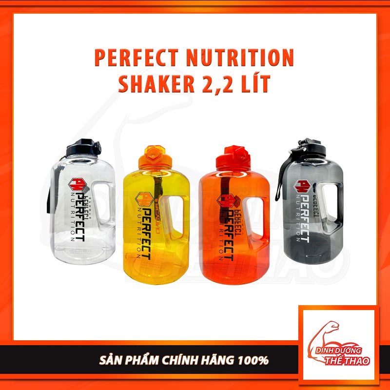 [GIÁ TỐT NHẨT] PERFECT NUTRITION SHAKER 2,2 LÍT - Bình uống Nước Bình lắc Tập Gym Phụ Kiện Tập Luyện Thể hình