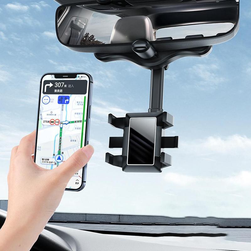Kẹp Điện Thoại Treo Gương Chiếu Hậu, Giá Đỡ Điện Thoại Gắn Gương Chiếu Hậu Xe Ô Tô Xe Hơi Xoay 360