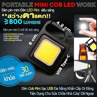 Giao hàng tại Việt Nam Đèn làm việc COB Đèn móc khóa Đèn LED Đèn cắm trại Đèn mini Đèn pin đa chức năng