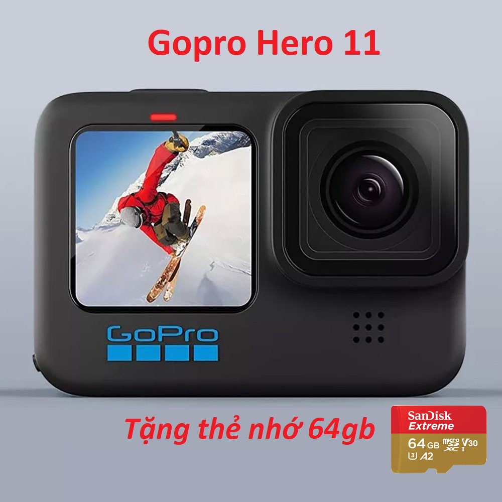 Máy quay hành động GoPro HERO 11 Black (tặng thẻ nhớ 64gb)