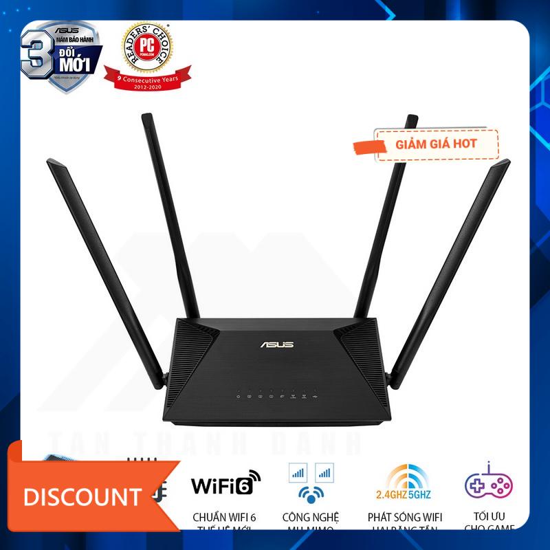 Bộ phát wifi 6 Asus RT-AX53U MU-MIMO Aimesh AX1800Mbps