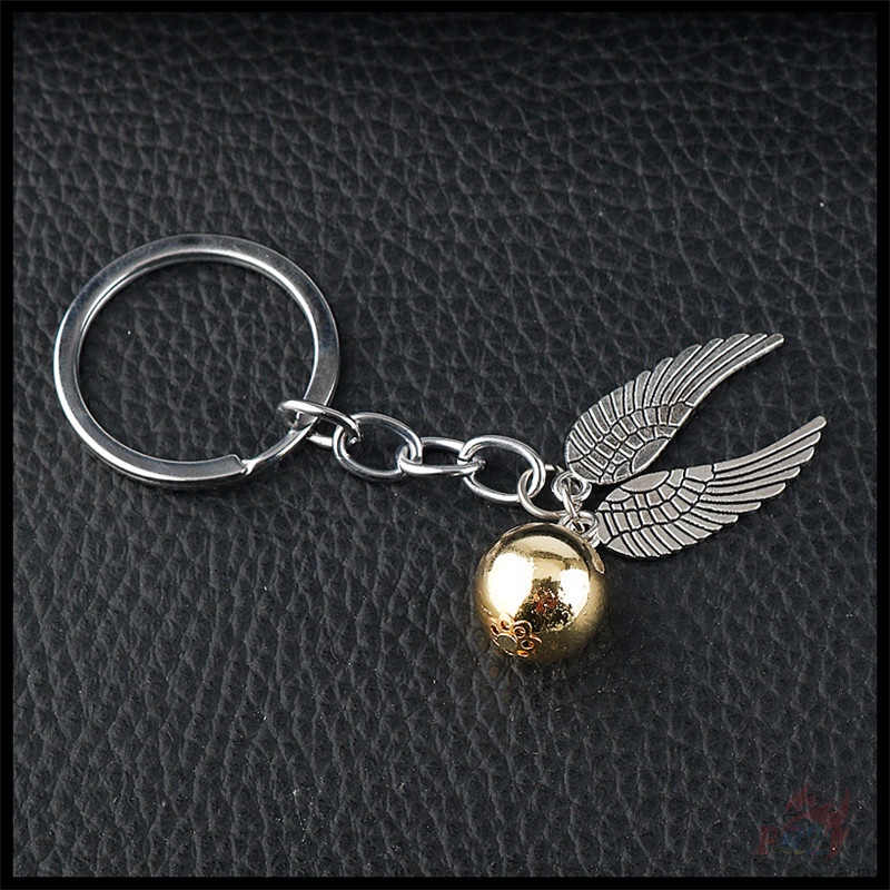 ✪ Móc Khóa Snitch Vàng - Quidditch ✪ 1 Mặt Dây Chuyền Hợp Kim Hình Thế Giới Phép Thuật