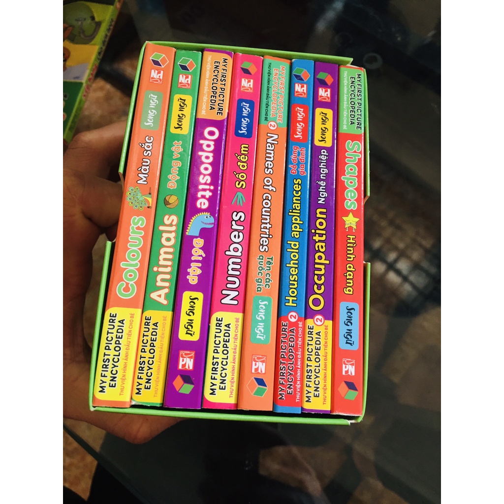 Sách -Thư viện hình ảnh đầu tiên cho bé  cho bé từ 0-6 tuổi bộ 8 cuốn