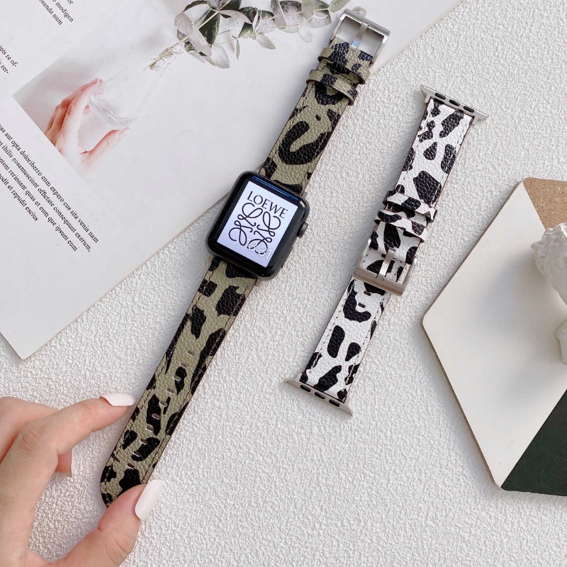 Dây Đeo Đồng Hồ Bằng Da Bò Cho Apple Watch 8 7 6 SE 5 4 49mm 42MM 38mm 44mm 40mm iWatch 41mm 45mm