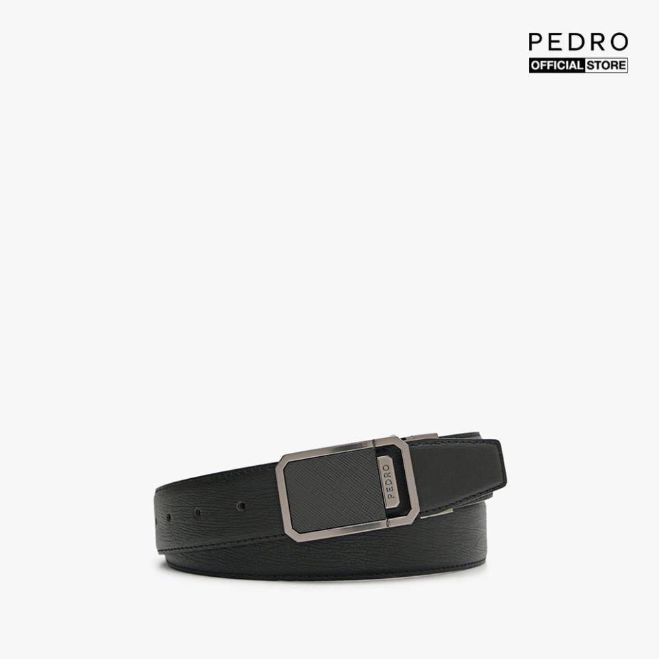PEDRO - Thắt lưng nam da khóa kim loại khắc logo sang trọng PM3-15940204-01 ®️