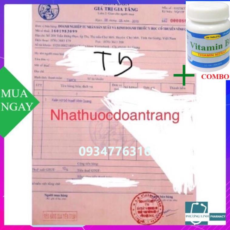 Combo Vitamin B1 chai 100 viên+ Xuân Nữ Bổ Huyết Vĩnh Quang chai 280ml