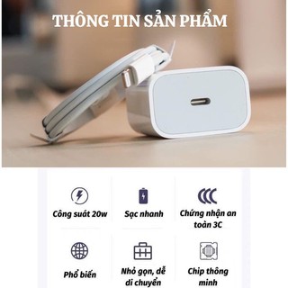 Bộ sạc nhanh 20w ip, chân type c