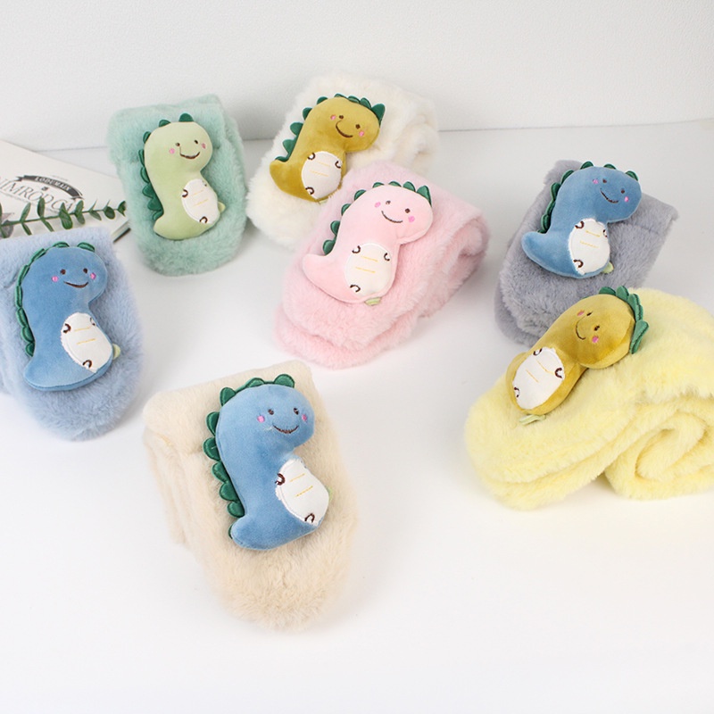 Khăn Choàng Cổ Vải Lông Dày Mềm Mại Giữ Ấm Mùa Đông Cho Bé