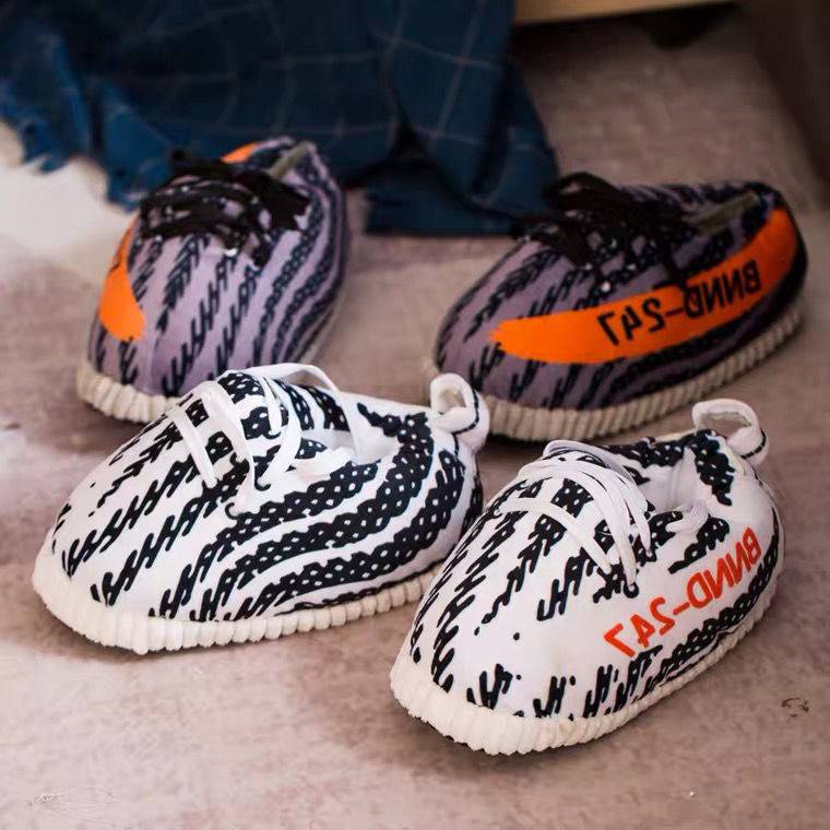 Dép lông dép cute Dép Bông Đi Trong Nhà Mùa Thu Và Mùa Đông Phong Cách Mới Tik Tok Spoof Hình Nón Cotton Giữ Ấm Chân Cho Cặp Đôi