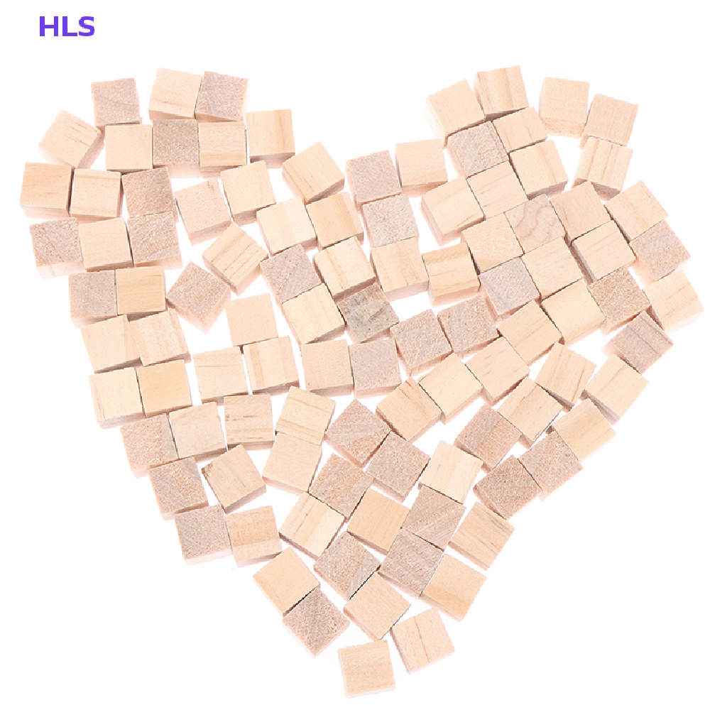 Bộ 100 Khối Lập Phương Chưa Hoàn Thành Dùng Làm Đồ Gỗ DIY