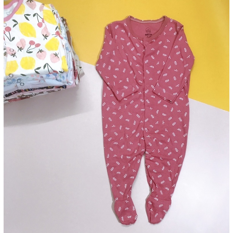 SLEEPSUIT COTTON XUẤT DƯ MIX HÃNG SIZE 9M
