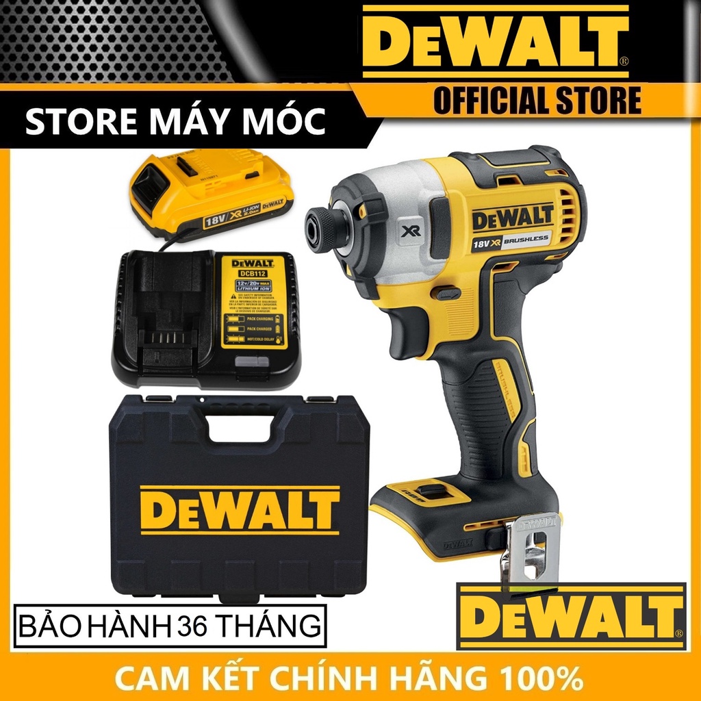 MÁY VẶN VÍT CẦM TAY 18V DEWALT DCF887D1- HÀNG CHÍNH HÃNG