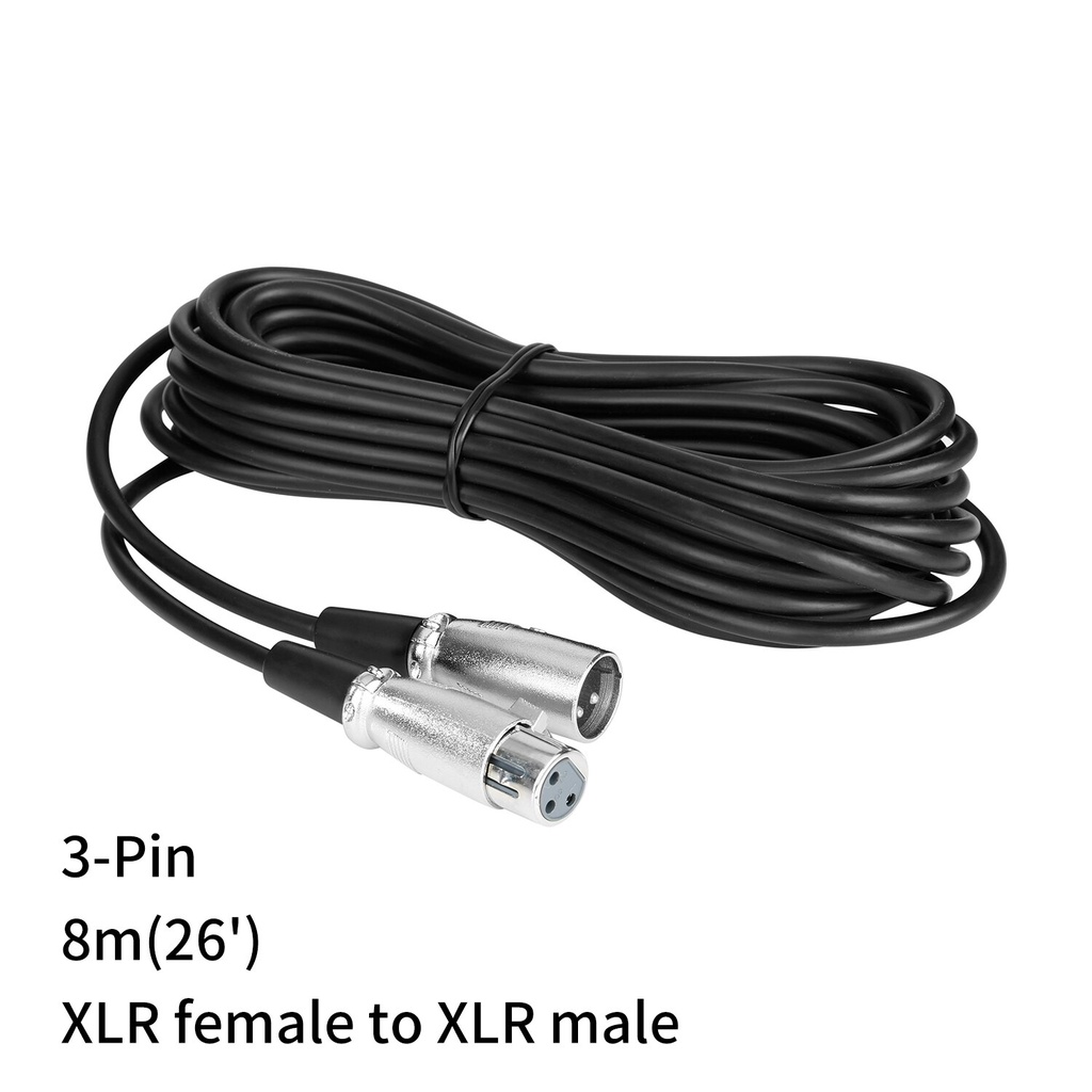 BOYA XLR-C3 (3m) / XLR-C8 (8m) - Hàng Chính Hãng - Cáp Chuyển Đổi Từ Male XLR Sang Female XLR