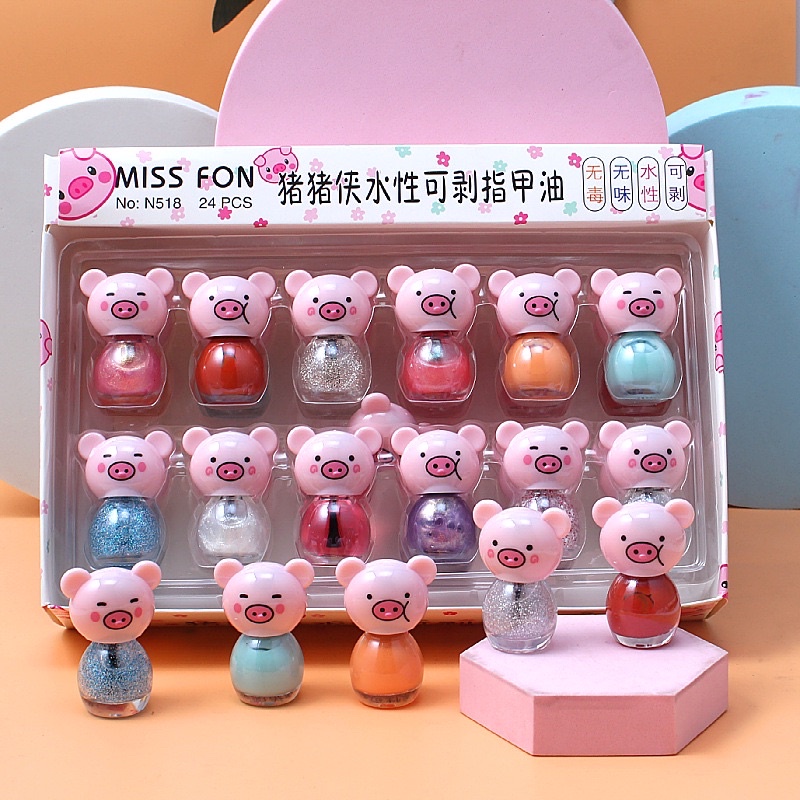 Một Lọ Sơn Móng Tay  Hoạt  Hình  Tre Em ,lột được cho trẻ em, sơn móng tay tự bong tiện dụng