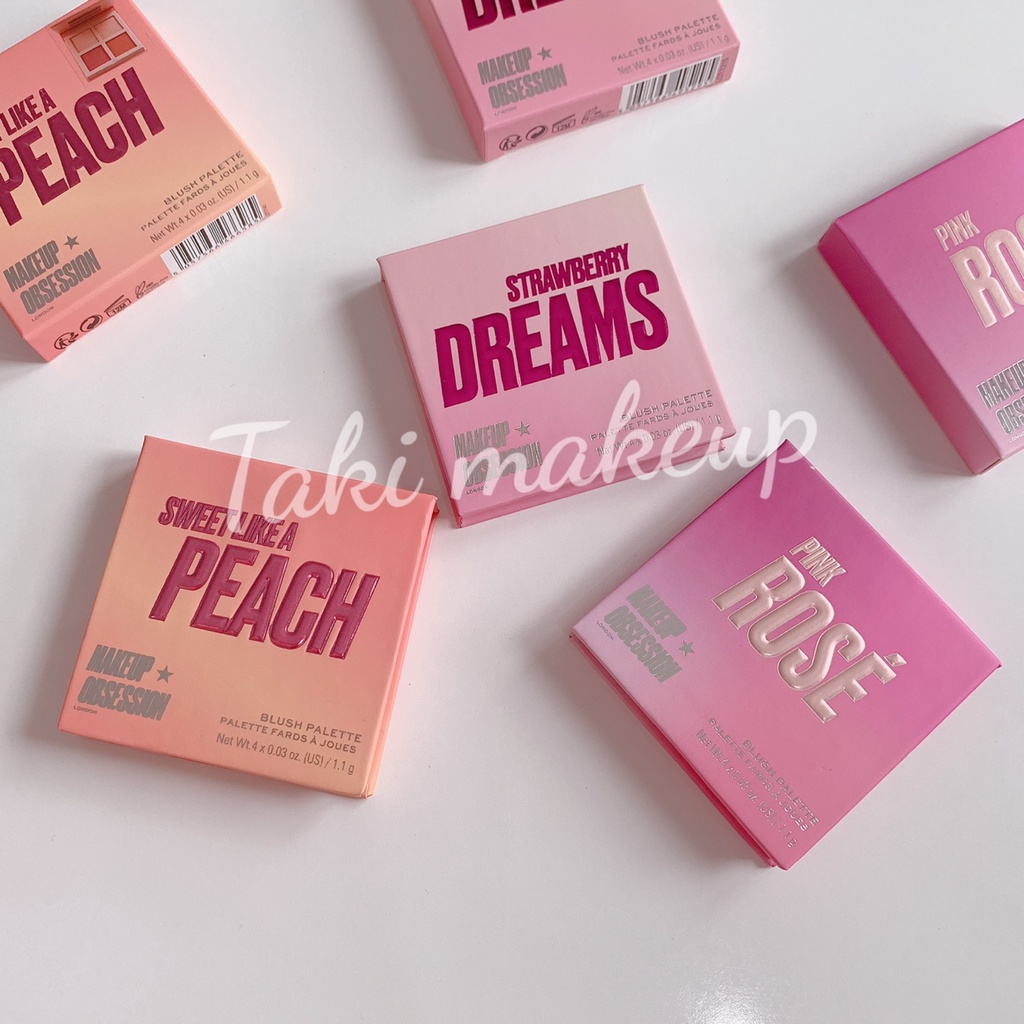 Bảng Phấn Má 4 Ô Revolution Blush Palette Makeup Obsession