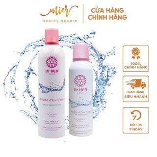 Xịt khoáng dr her paris làm dịu da pure water spray