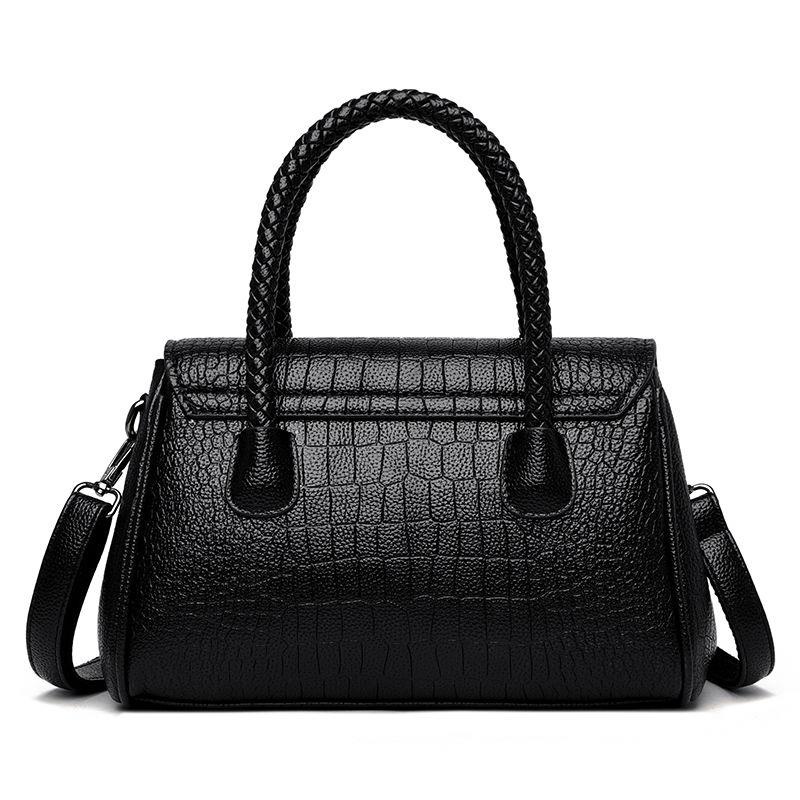 Túi Xách Da Bò Mềm Kiểu Dây Bện Thời Trang 2022 Cho Mẹ Bỉm Sữa