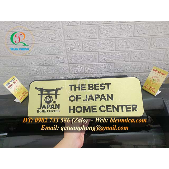 Biển phòng ban - Biển tên công ty và Biển chức danh Nhôm Đồng Inox Mica - Giao Ngay