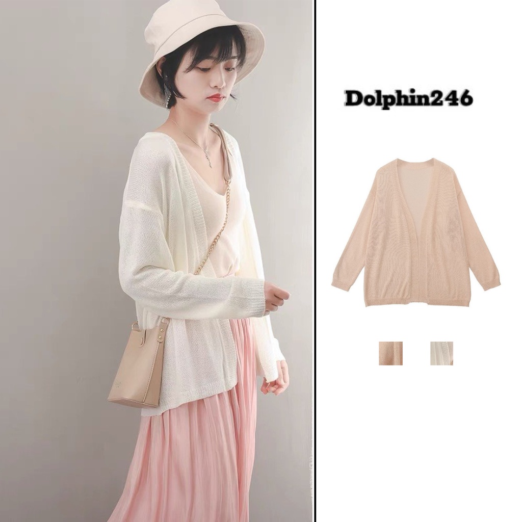 ÁO Cardigan len Áo dệt kim áo khoác len mỏng Dáng Dài Chất Đẹp K-10