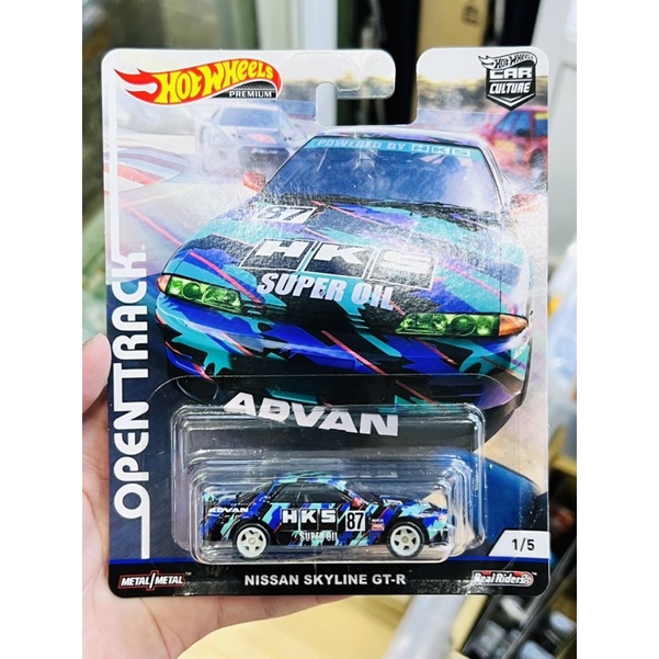 Hobby Store xe mô hình Hot Wheels Premium Nissan Skyline GTR tem Advan