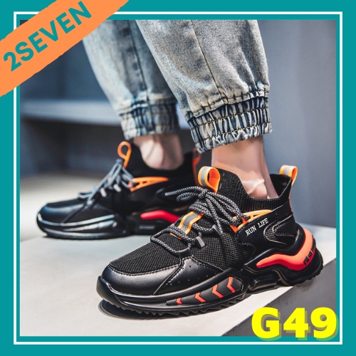 Giày Sneaker Nam Phản Quang Nâng Đế Thoáng Khí Phong Cách Hàn Quốc - 2SEVEN - G49