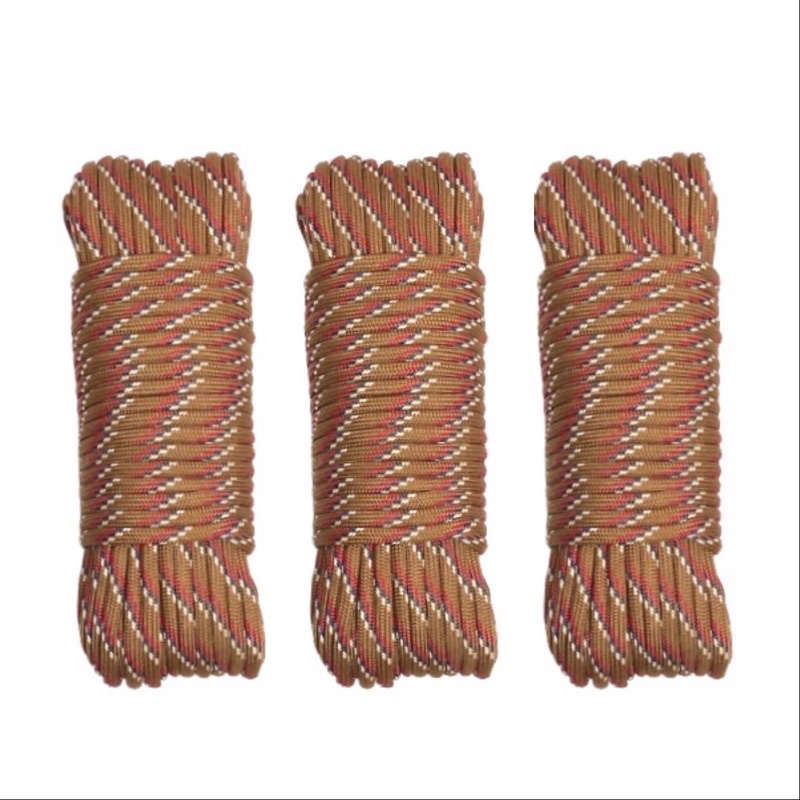 Dây lẻ - Dây Dù spandex 5mm có lõi oval chắc chắn, êm tay dùng làm macrame, căng lều, dây phơi