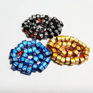 Set 30 / 10 Vòng Đeo Chân Huấn Luyện Chim Cảnh 5mm