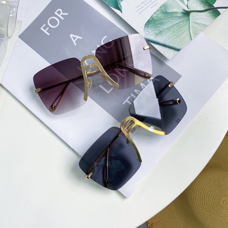 Kính Chống Nắng Không Vành Gọng Vuông Oversize Nhiều Màu Sắc Thời Trang Hàn Quốc Cho Nữ