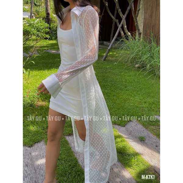 Áo Khoác Ren Lưới Bi Lily - TÂY GU