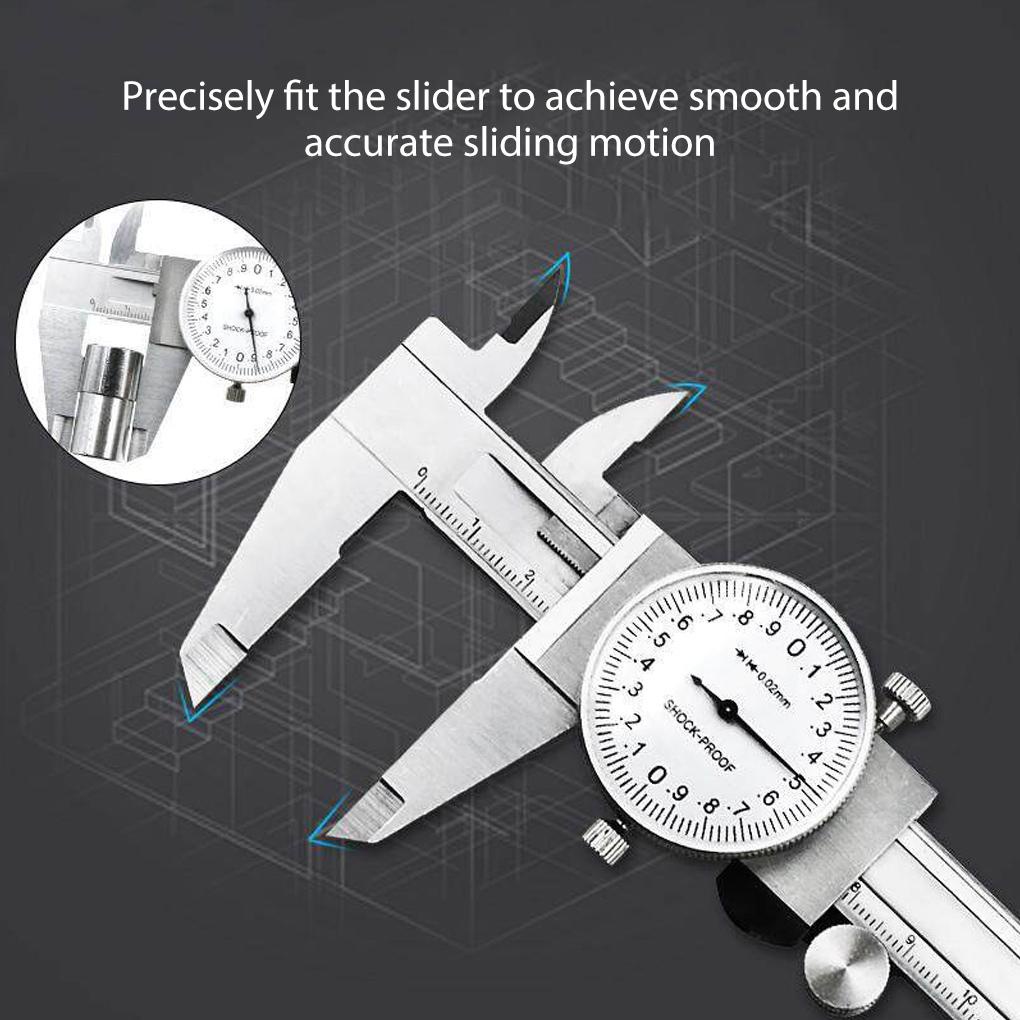 Thước Đo Kim Loại 0-150mm Chống Sốc Chuyên Dụng