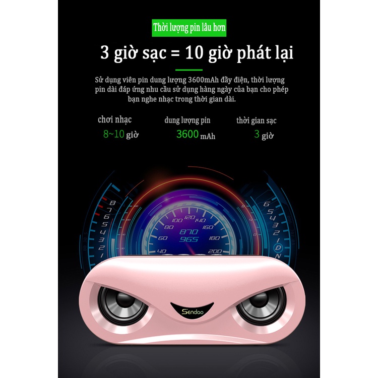 M6LED đèn đầy màu sắc loa bluetooth không dây loa kép loa siêu trầm âm thanh thẻ để bàn âm lượng lớn