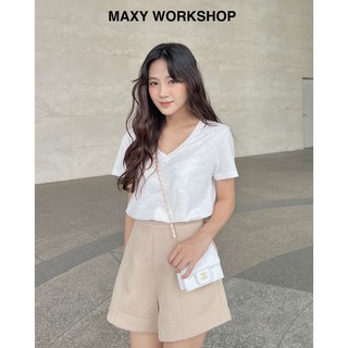 Áo thun cổ tim V neck basic tee Maxy Workshop