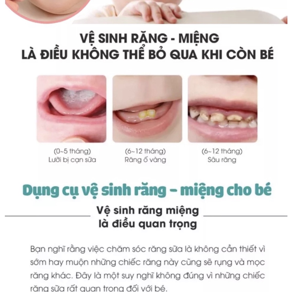 Rơ lưỡi cho bé, gạc rơ lưỡi thương hiệu MINTUU (hộp 5 chiếc) nnn