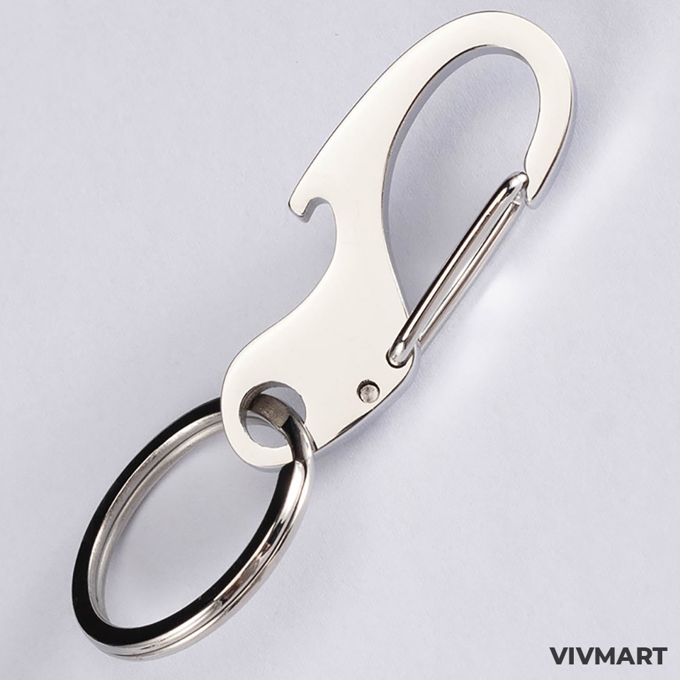 ✅ Móc Khóa INOX 308 Cao Cấp Sáng Bóng - Mở Nắp Chai, Gài Thắt Lưng Quần