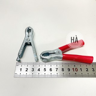Kẹp Acquy Cá Sấu Xi Đỏ Đen 50A - 7.5Cm -1 cặp