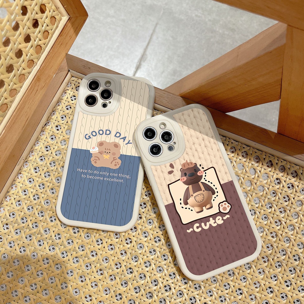 Ốp Điện Thoại tpu Hình Gấu Cho VIVO Y11 Y17 Y20 Y15 Y53 Y12 Y15S Y21 Y33S Y91 Y51 Y53S Y12i Y15 Y20i Y20S Y50 Y30 Y5S Y91C V11i