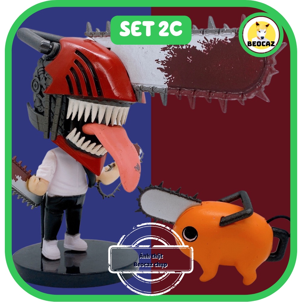 Mô hình Chainsaw Man Thợ săn qủy nhân vật Denji Power dễ thương quà tặng sưu tầm trang trí  Beocaz Tiệm đồ chơi Pochit
