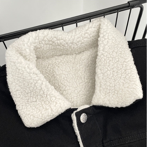 Áo Khoác Bò Lót Bông Lớp Trong Siêu Ấm, Áo Denim Jacket 3 Màu Cao Cấp Phong Cách Đường Phố