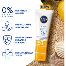 Kem chống nắng Nivea Sun SPF50 UV Face Sensitive 50ml MẪU MỚI