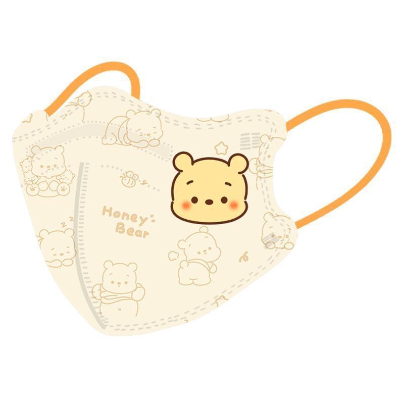 10 Chiếc 3d Hoạt Hình Dễ Thương In Winnie Gấu Mặt Nạ 4 Plys Mặt Nạ Bảo Vệ
