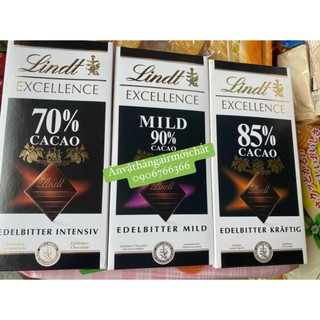 Socola Đắng Lindt Excellence Thanh 100gram