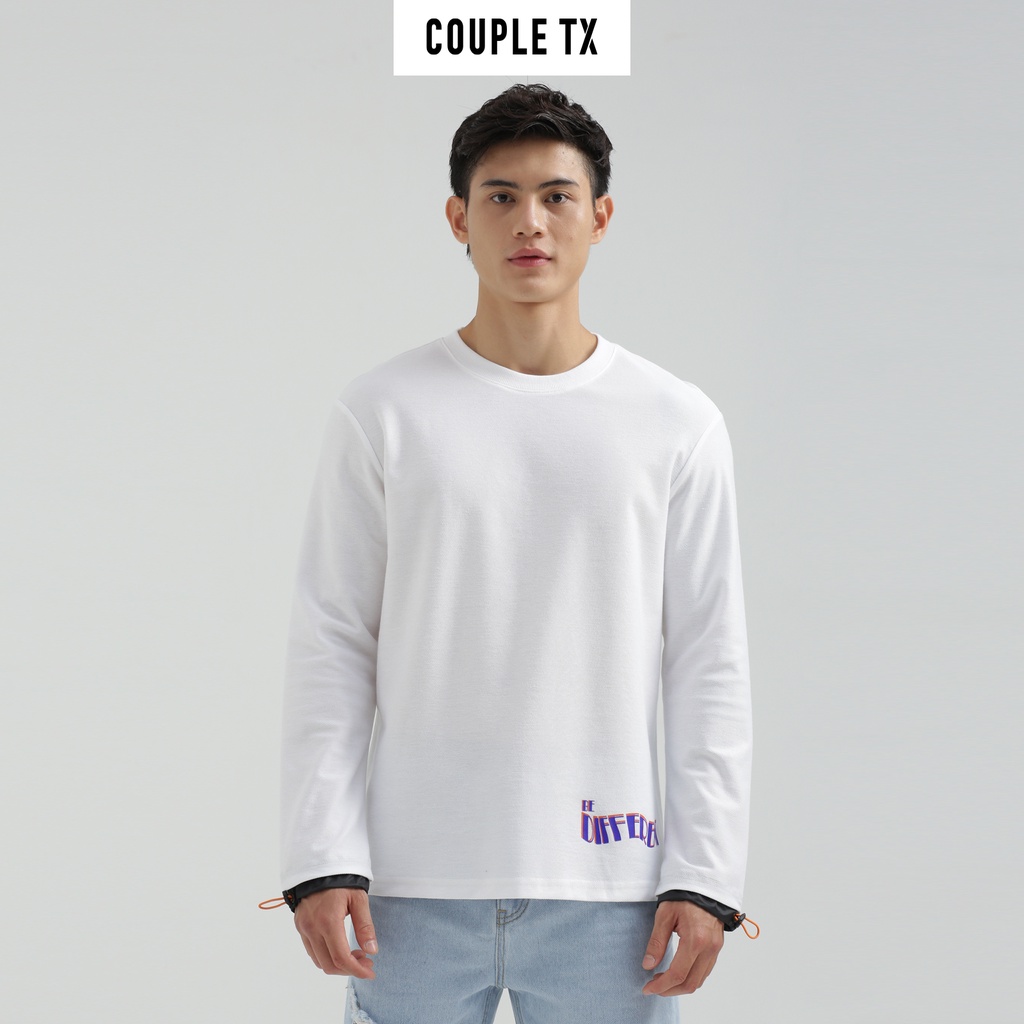 Áo Thun Nam Dài Tay Couple TX Phối Dù Rút MTS 1204